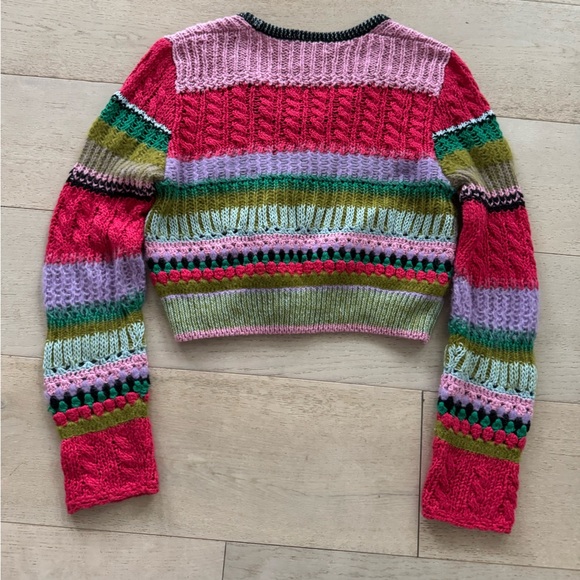 NEW LINGUA FRANCA ashby stitch top in taffy multi - Picture 8 of 11